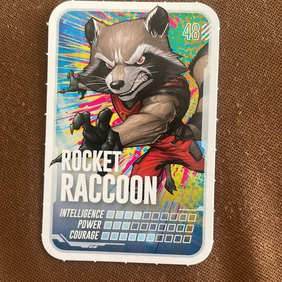 Marvel Collectible Card #48 - ROCKET RACCOON - Picture 3 of 3